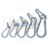 TRACON RKARA10 Karabiner, rugós, acél d=10mm, 2100N
