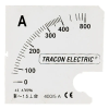 TRACON Skálalap ACAM72-5 alapműszerhez 0 - 3000 (6000) A