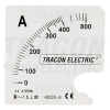 TRACON Skálalap DCVM-72B alapműszerhez 0 - 50 A