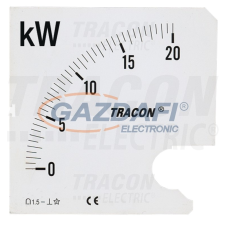 TRACON Skálalap W72-400V/4 műszerhez mérőműszer