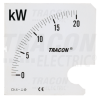 TRACON Skálalap W72-400V/4 műszerhez0 - 80 kW