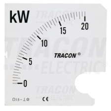 TRACON Skálalap W72-400V/4 műszerhez0 - 80 kW mérőműszer