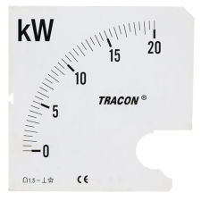 TRACON Skálalap W72-400V/4 műszerhez 0 - 2000 kW villanyszerelés