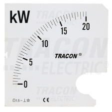 TRACON Skálalap W96-400V/4 műszerhez 0 - 320 kW villanyszerelés