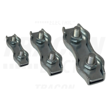 TRACON Sodronyszorító bilincs, dupla, acéld=3-3,5mm, M4 villanyszerelés