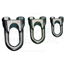 TRACON Sodronyszorító bilincs, U profil, acél+temperált öntvényd=4,5-7mm, M5 villanyszerelés