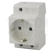 TRACON Sorolható csatlakozó aljzat, oldalsó védőérintkezővel230V, 16A, 2P+E villanyszerelés