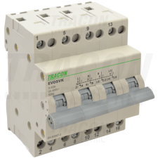 TRACON Sorolható választókapcsoló4P, 63A villanyszerelés