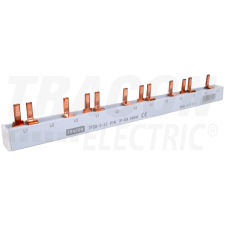 TRACON Soroló sín - csapos kivitelűmax.63A, 230/400VAC, 3P, 12modul, 215mm villanyszerelés