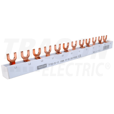 TRACON Soroló sín - villás kivitelűmax.63A, 230/400VAC, 3P, 12modul, 215mm villanyszerelés