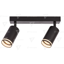 TRACON SPGU10LMA2B Mennyezeti állítható spot lámpatest, fekete 100-240VAC, 50Hz, 2xGU10, max.2x35W világítás
