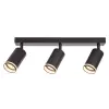 TRACON SPGU10LMA3B Mennyezeti állítható spot lámpatest, fekete 100-240VAC, 50Hz, 3xGU10, max.3x35W