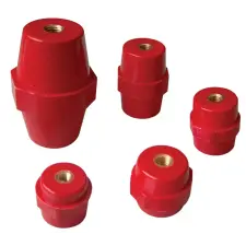 TRACON STS-51-12 Támszigetelő, piros H=51mm, M12 villanyszerelés