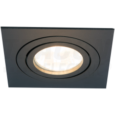 TRACON Süllyesztett spot lámpatest, négyzetes, dönthető, fekete93x93x24mm világítás