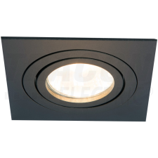 TRACON Süllyesztett spot lámpatest, négyzetes, dönthető, fekete 93x93x24mm világítás