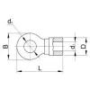 TRACON SZ240-12 Szigeteletlen szemes saru, ónozott elektrolitréz 240mm2, M12, (d1=24mm, d2=13mm)