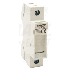 TRACON Szakaszolókapcsoló-biztosító hengeres bizt.hoz, maszkolható20A, 8x32mm; Un=230V/400V villanyszerelés