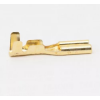 TRACON Szig.tlen rátolható csatl. Hüvely 6,3×0,8mm, 1-2,5mm2, sárgaréz, rögz.csapos