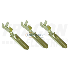 TRACON Szig.tlen rátolható csatlakozó csap, sárgaréz, rögz.csapos villanyszerelés