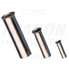 TRACON Szigeteletlen érvéghüvely, ónozott elektrolitréz0,5mm2, L=8mm villanyszerelés