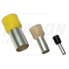 TRACON Szigetelt (PA6.6) érvéghüvely 1,5mm2, L=14,6mm, ónozott elektrolitréz, piros villanyszerelés