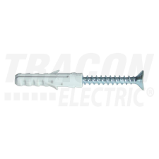 TRACON T8CS-PA Normál tipli+csavar, szürke M8×40mm, PA6.6 villanyszerelés