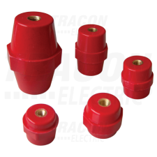 TRACON Támszigetelő, pirosH=51mm, M12 villanyszerelés