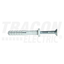 TRACON TB670 Beüthető tipli+csavar, szürke M6×60mm, PA6.6 villanyszerelés