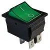 TRACON TES-44 Készülékkapcsoló, BE-KI, 2-pólus, zöld, 0-I felirattal 16(6)A, 250V AC