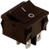 TRACON TES-51 Készülékkapcsoló, BE-KI, 2-pólus, fekete, 0-I felirattal 16(6)A, 250V AC