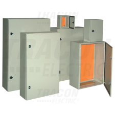 TRACON TFE806020 Fém elosztószekrény, acél, szürke H×W×D=800×600×200mm, IP55 villanyszerelés