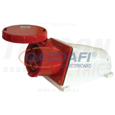 TRACON TICS-144 Felületre szerelhető ipari csatlakozóaljzat 125A, 400V, 3P+E, 6h, IP67 villanyszerelés