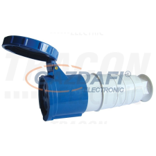 TRACON TICS-233 Ipari csatlakozóaljzat, fokozott védelemmel 63A, 250V, 2P+E, 6h, IP67 villanyszerelés