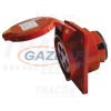 TRACON TICS-315 Beépíthető ferde ipari csatlakozóaljzat 16A, 400V, 3P+N+E, 6h, IP44