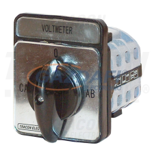 TRACON TKU-V Voltmérő átkapcsoló vonali feszültségre villanyszerelés