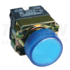 TRACON Tokozott jelzőlámpa, fémalapra szerelt, kék, izzó nélkül3A/400V AC, IP44, NYGI230