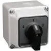 TRACON Tokozott választókapcsoló, 0-1-2 400V, 50Hz, 20A, 2×3P, 5,5kW, 48×48mm, 60°, IP65