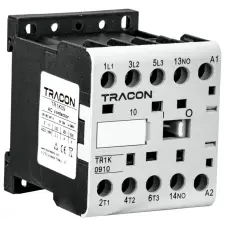 TRACON TR1K0904V7 Segédkontaktor 660V, 50Hz, 9A, 4kW, 400V AC, 4×NO villanyszerelés