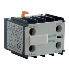 TRACON TR5KN02 Homlokoldali segédérintkező TR1K segédkontaktorokhoz 230V, 50Hz, 2A, 2×NC villanyszerelés