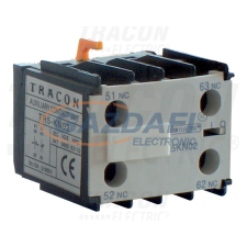 TRACON TR5KN04 Homlokoldali segédérintkező TR1K segédkontaktorokhoz 230V, 50Hz, 2A, 4×NC villanyszerelés