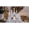 TRACON Tracon CHRSTCANWW5WW LED karácsonyi gyertyapiramis,csillag,fa, fehér, elemes Timer 6+18h,5LED, 3000K, 2xAA
