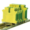 TRACON TSKA6JD Védővezető ipari sorozatkapocs, csavaros, sínre, zöld/sárga 0,2-6mm2, 57A