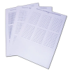 TRACON TSKAJ10-X1100 Jelölőmatrica J10 jelölőlapkához (1db A4-es ív) 28×X/01-X/01-X/03...X/100