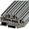 TRACON TSKB4/EK Emeletes ipari sorozatkapocs, rugós, sínre, kék 0,2-4mm2, 500VAC, 32A