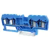 TRACON TSKC4/4-K Nullavezető ipari sorozatkapocs, rugós, sínre, kék 800V 26A 0.08-4 mm2 4P