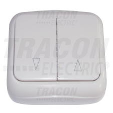 TRACON TTK-07 Falon kívüli zsalu vezérlő kapcsoló (tapétakapcsoló) 10AX/250VAC, IP20 villanyszerelés