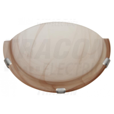 TRACON Üveg oldalfali fél UFO lámpatest, 1x60W bézs világítás