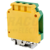 TRACON Védővezető ipari sorozatkapocs, csavaros, sínre, zöld/sárga 6-35mm2, 150A