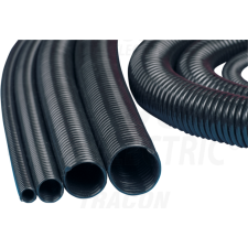 TRACON Vezetékösszefogó spirál, feketedmax=6mm, PP, 1m villanyszerelés