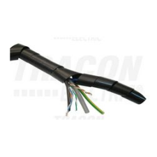 TRACON Vezetékspirál lapos 10m fekete 13-70mm TRACON - KSPI-10F villanyszerelés